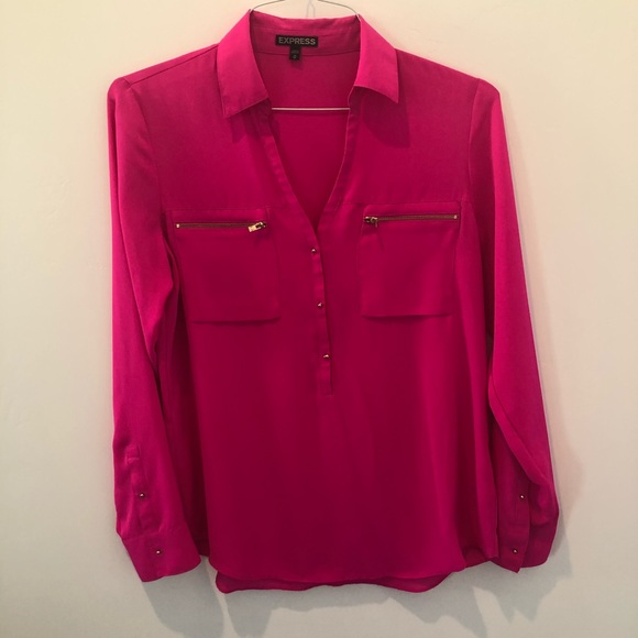Express Pink Shirt Sz Medium - Picture 1 of 5